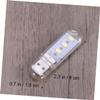 Hemoton 2pcs Led Light Night Lamp for Desk 3 Beads Portable Reading Light Keyboard Lamp Laptop Design view 3