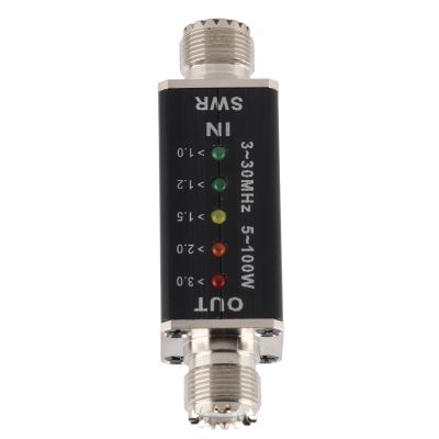 Cryfokt SWR Meter, Standing Meter 10-50W Shortwave Mini for Radio