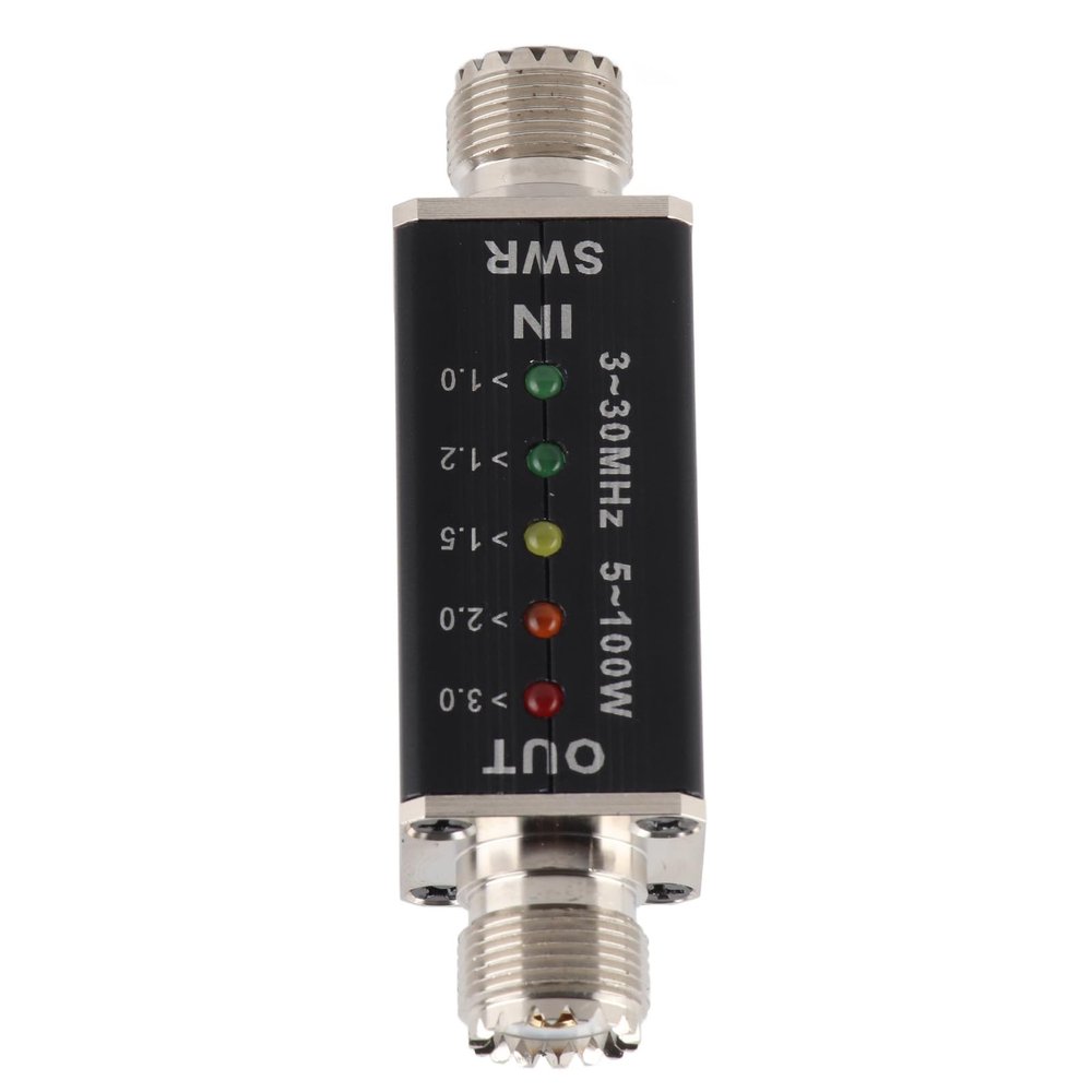 Cryfokt SWR Meter, Standing Meter 10-50W Shortwave Mini for Radio