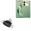 BoxWave Smart Gadget Compatible with Infinix Zero 30 - AllReader SD Card Reader, microSD Card Reader SD Compact USB - Jet Black view 1