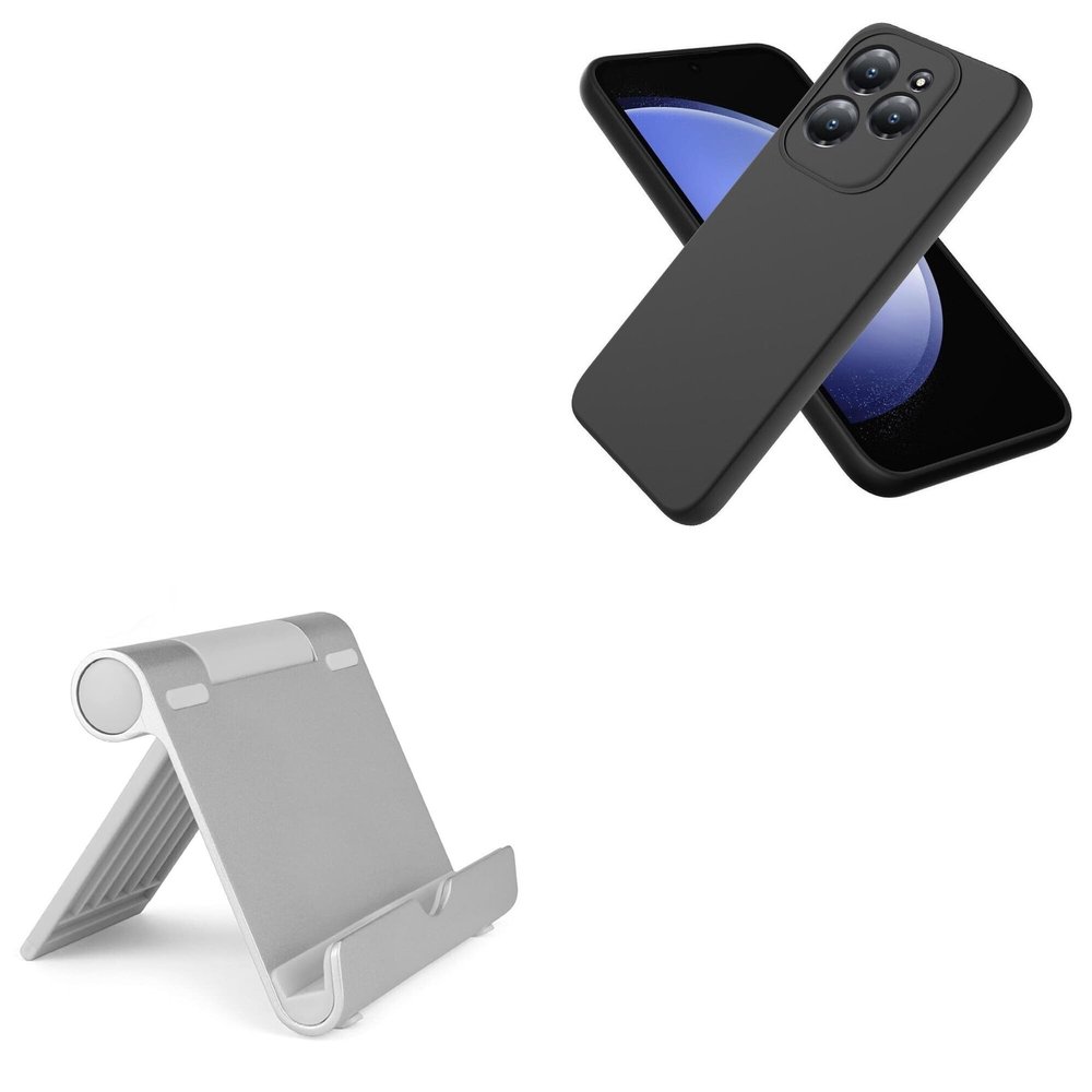 BoxWave Stand and Mount Compatible with Infinix Hot 40 Pro - VersaView Aluminum Stand, Portable, Multi Angle Viewing Sturdy