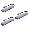 Uonlytech 3pcs USB Hub Expansion Dock Fast Data Transfer for Laptop Compatible and for Printers Keyboards and USB Drives view 1