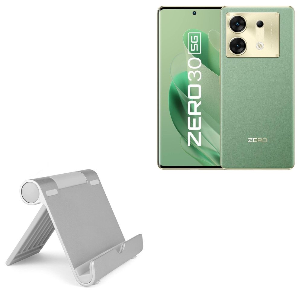 BoxWave Stand and Mount Compatible with Infinix Zero 30 - VersaView Aluminum Stand, Portable, Multi Angle Viewing Sturdy