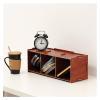 GLigeT CD Rack CD Storage Box DVD Storage Rack Wooden CD Disc Storage Supplies Can Be Stacked CD Rack Disc Rack (Color : B) view 1