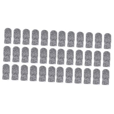 GLEAVI 80pcs Cut Resistant Thumb Sleeves Finger Protectors for Kitchen Work Comfortable and Reusable Breathable Material for Finger