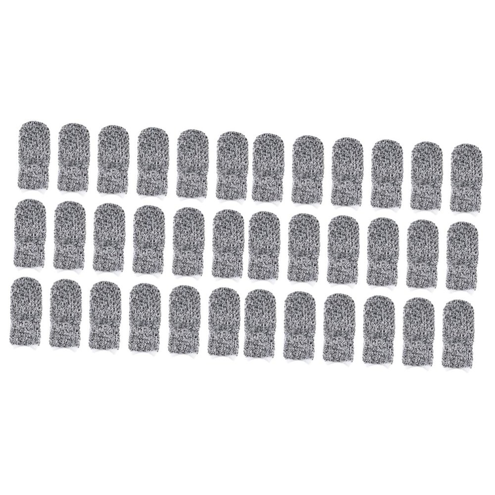 GLEAVI 80pcs Cut Resistant Thumb Sleeves Finger Protectors for Kitchen Work Comfortable and Reusable Breathable Material for Finger