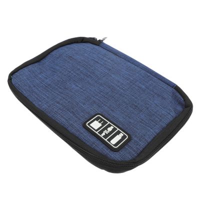 HEMOTON Travel Storage Bag Travel Cable Organizer Earphone Bag Data Cable Bag Data Cable Pouch Zipper Storage Bags Zippered Storage Bags USB 600d Oxford Cloth Digital Accessories Data Line