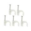 jojofuny 400pcs Round Cable Clips for Wire Management Clamps for Indoor and Outdoor Use Weather-Resistant Cord Holders for Ethernet Tv and Speaker Cables view 3