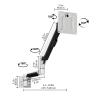 Single Monitor Arm Monitor Arm Single Monitor Stand Fully Adjustable Gas Spring Monitor Stand Mount Wall Mount Tilt and Swivel Bracket for 10-32 Inch Screen, White Monitor Desktop Mount ( Size : B ) view 2