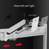 Single Monitor Arm Monitor Arm Single Monitor Stand Fully Adjustable Gas Spring Monitor Stand Mount Wall Mount Tilt and Swivel Bracket for 10-32 Inch Screen, White Monitor Desktop Mount ( Size : B ) view 3