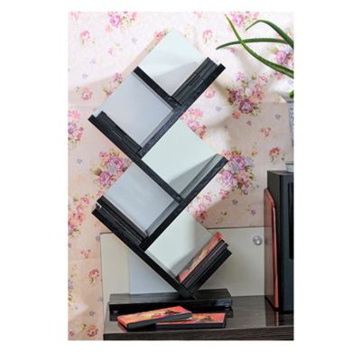 GLigeT CD Rack Desktop CD Rack Wooden Record Storage Holder TV Cabinet Ornament Decoration Rack DVD Rack Disc Rack (Color : B)