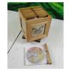 GLigeT CD Rack CD Storage Box Rack Disc Sorting Box Large-Capacity Rotating CD Storage Box CD Box Disc Rack view 3