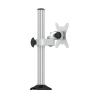 Single Monitor Arm Monitor Arm Aluminum Alloy Monitor Stand 17"-27" Column Monitor Desk Mount with Robotic Arm Height Adjustable Monitor Stand Mount with C-Clamp and Grommet Base Monitor Desktop Mount view 1
