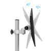 Single Monitor Arm Monitor Arm Aluminum Alloy Monitor Stand 17"-27" Column Monitor Desk Mount with Robotic Arm Height Adjustable Monitor Stand Mount with C-Clamp and Grommet Base Monitor Desktop Mount view 4