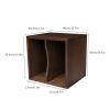 GLigeT CD Rack Classical Nostalgic Stacked Storage Cabinet LP Vinyl Record Storage Cabinet CD Rack Audio Storage Cabinet Disc Rack view 2