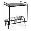 GLigeT CD Rack Wrought Iron Storage Rack CD Rack Vinyl Record Album Magazine Book Rack Floor Stand Display Shelf Record Rack Disc Rack view 1