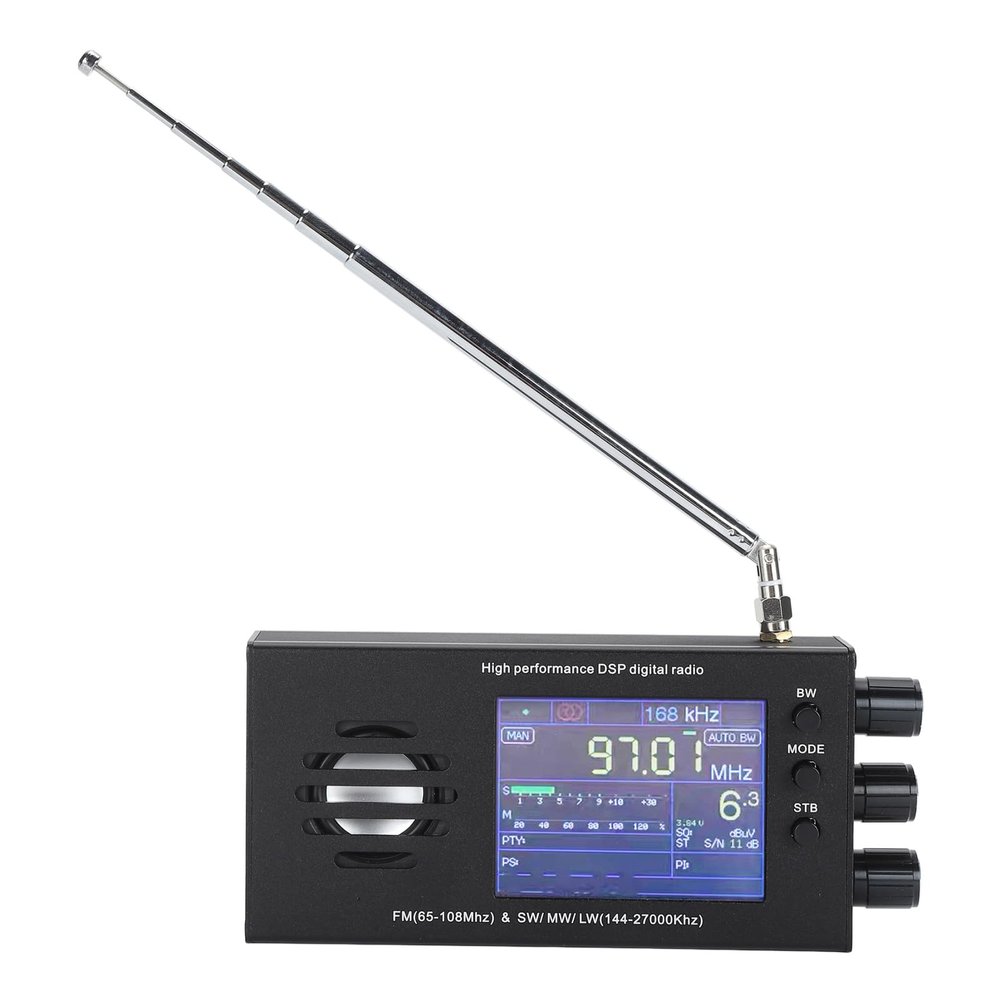 GOWENIC TEF86 Professional Digital DSP Radio, 65108MHz FM 14427000KHz SW MW LW DSP Radio Receiver with 3.2 Inch LCD Portable Radio Receiver Type C Charging Built in Speaker, GOWENIC48rbx5otgq