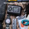 2025 Newest Emergency Crank Weather Radio, NOAA/AM/FM Portable Solar Radio, USB Charged, Battery Powered, Hand Crank, SOS Alarm, Flashlight (Green) view 3
