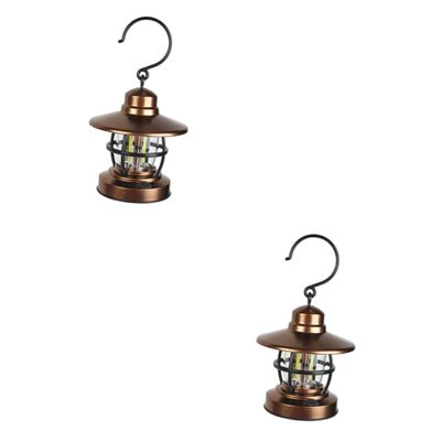 BESPORTBLE 2pcs Hanging Lantern Light Led Outdoor Lantern for Camping and Tents High Brightness Cob Design and Portable Emergency Light for Garden and Outdoor Use