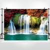 dnldliq 10x8ft Spring Waterfall Backdrop Nature Landscape Woodland Maple Trees Lake Background for Photography Family Travel Adult Adventure Party Decoration Banner Photo Booth Shoot Studio Props view 4