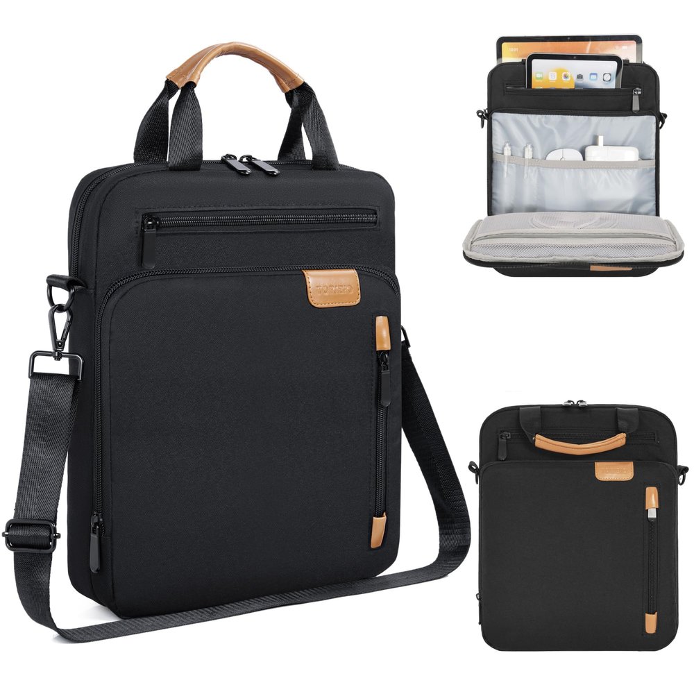 12.9 Inch Tablet Sleeve Bag, Padded Protective Carrying Case for iPad Pro M4 & Air M2 2024, Samsung Galaxy Tab S9 FE+/S9+/S8+/S7 FE/S7+ 12.4" 2022/2023, Surface Laptop Go 12.4"