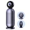 EMEET Meeting Capsule Pro, Dual 4K Lenses 360 Auto-Tracking Speakers Video Conference Camera w/ 10 Mics 10W Speaker, AI auto Voice/Face/Figure Tracked, for 10 People view 1
