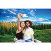 dnldliq 12x8ft Spring Landscape Backdrop Green Grassland Pine Trees Mountain Forest Background for Photography Nature Scenery Outdoor Hiking Camping Adventure Party Backdrop Banner Photo Studio Props view 3