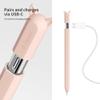 ELETIUO Silicone Case Compatible with Apple Pencil (USB-C),Protective Holder Grip Sleeve with Cap,Anti-Slip Cover Supports Magnetic Compatible with Apple Pencil 3rd Generation,Ear Pink view 3