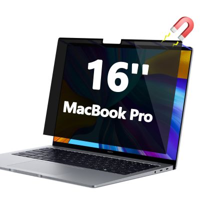 Phimoos Magnetic Privacy Screen Protector for MacBook Pro 16 inch (2021-2024, M1, M2, M3, M4, Pro, Max) - Anti Spy, Blue Light Blocking & Anti Glare Filter | Computer Monitor Privacy Shield