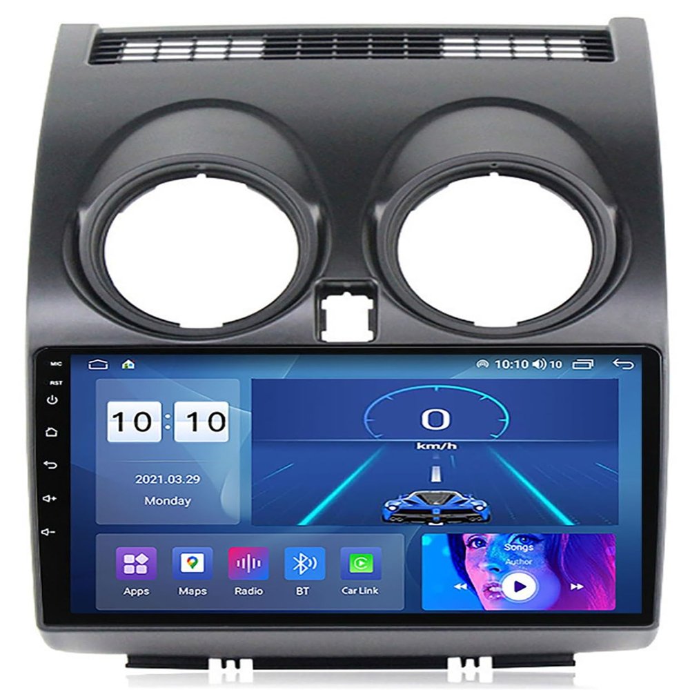 PLOKM 9 Inch Multimedia Player Android 12 Car Radio with Sat Nav for Qa-Shqai 2006-2013, Car in-Dash Navigation GPS Units Car Stereo Supports 4G 5G WiFi SWC Carplay Backup Camera M100S