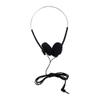 Retro On-Ear Headphones, 80s 90s Retro Feelings, Portable Walkman Headphone with 3.5mm Vintage Underwire - Photo Props for Women & Men (Black) view 1