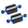 LetonPower Blue 5" Carbon Fiber Underwater Float Arm (2-Pack) - Ultralight Dual 1" Ball Buoyancy System for Diving Tray Video Lights & Strobes view 1