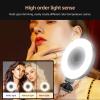Andoer LED Video Light Mini Portable 360Rotatable Tri-Color 48 LED Beads with Cold Shoe Mount Compatible with Selfie Stick Camera Magic Arm view 3