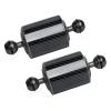LetonPower Black 5" Carbon Fiber Underwater Float Arm (2-Pack) - Ultralight Dual 1" Ball Buoyancy System for Diving Tray Video Lights & Strobes view 1
