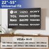 Fulifix 3 Pack Studless Drywall TV Mount for 22-55 Inch TVs, Wall Mounts No Drill TV Bracket up to 100 lbs Max VESA 400x400mm, No Stud TVs Mount fits Most LED LCD Flat Curved Screen TVs & Monitors view 2