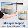 Fulifix 3 Pack Studless Drywall TV Mount for 22-55 Inch TVs, Wall Mounts No Drill TV Bracket up to 100 lbs Max VESA 400x400mm, No Stud TVs Mount fits Most LED LCD Flat Curved Screen TVs & Monitors view 3