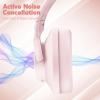ZIHNIC Active Noise Cancelling Headphones, 60H Playtime Wireless Bluetooth Headset Low Latency-Pink view 2
