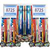 Shimeyao Medal Holder, Metal Wall Rack, 34.37 x 11.22 Inch, Silver view 1