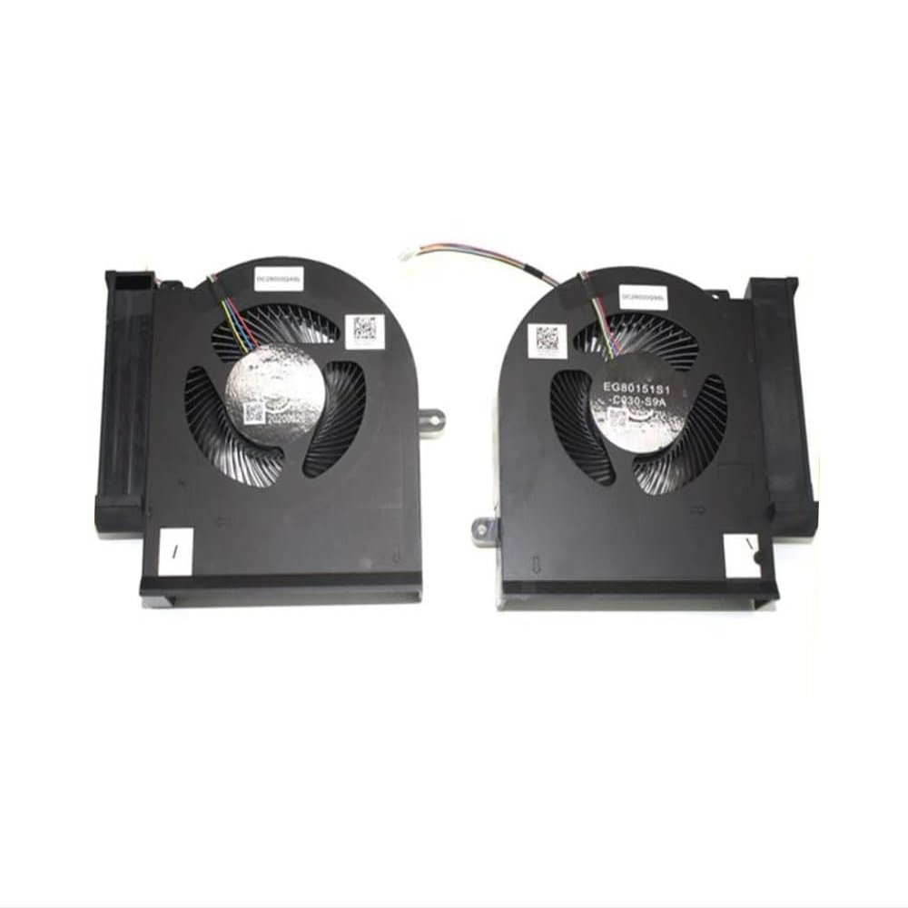 Laptop CPU GPU Fan for Alienware Area-51M R1 R2 RTX2060 05C68F 5C68F EG80151S1-C030-S9A DC28000Q9SL 05CC81 5CC81 EG80151S1-C040-S9A DC28000QASL DC12V A Pair New