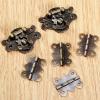 6Pcs/Set Cabinet Hinges with Antique Bronze Jewelry Wooden Box Case Toggle Hasp Latch Furniture Accessories Vintage Hardware view 4