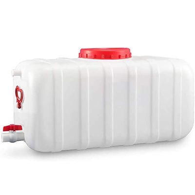 FIXARE Plastic Water Tank,Water Storage Water Container,Horizontal Square Water Storage Tank,Water Bucket Cover and Valve for Outdoor Camping, Household Emergency Water Tank (Color : 200L)