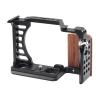BGNing ZV-E1 Camera Cage Protective Frame Metal Video Rig Cold Shoe Mount for Sony ZVE1 Camera for Arca Tripod No/with Wooden Side Hand Grip (ZV-E1 type2) view 2