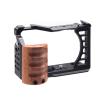 BGNing ZV-E1 Camera Cage Protective Frame Metal Video Rig Cold Shoe Mount for Sony ZVE1 Camera for Arca Tripod No/with Wooden Side Hand Grip (ZV-E1 type2) view 3
