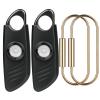 Coynor Personal Safety Alarm for Women  140dB Safe Sound Personal Alarm with Strobe Light, Personal Protection Siren Device for Women, Men, Children, Elderly in 5 Colors  2 Pack (Black) view 1
