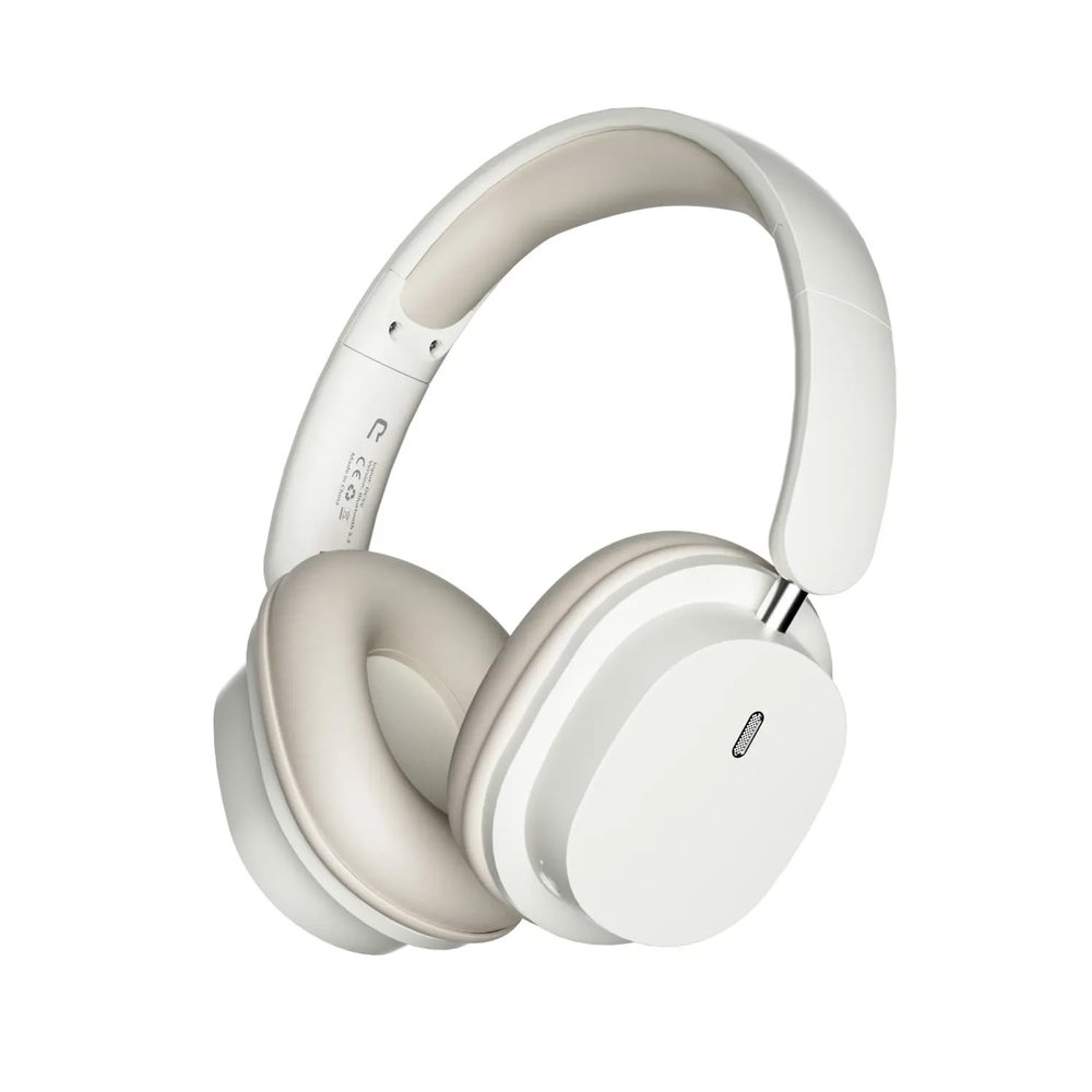 Memo Tech Wireless Headphones Foldable and Portable Design Soft Leather Earmuffs (White)