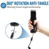 Awishwell Phone Cord Detangler for Desk Phones, 1 Pack Phone Cord for Landline 8 Ft Uncoiled (1.4 Ft Coiled) and 1 Pack 360 Degree Rotating Telephone Wire Detangler Tangle Free, Black view 2