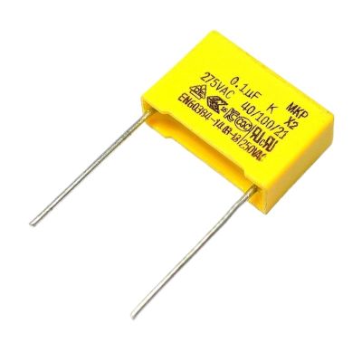 10pcs 100nF Capacitor X2 Capacitor 275VAC Pitch 10mm X2 275V Polypropylene Film Capacitor 0.1uF (Size : 275V 0.1UF 10mm)
