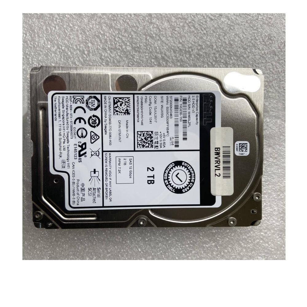 2TB for Server Hard Disk 2T SAS 12G 7.2K 2.5" TMVN7 0TMVN7