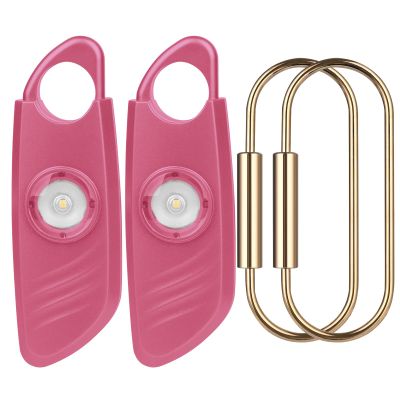 Coynor Personal Safety Alarm for Women  140dB Safe Sound Personal Alarm with Strobe Light, Personal Protection Siren Device for Women, Men, Children, Elderly in 5 Colors  2 Pack (Pink)