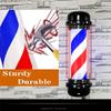 WeBert Barber Pole Light Barber Pole led Light, LED Rotating Light Hair Salon Shop Beauty Sign Illuminating Rotating Salon Sign Light Red White 71Cm Large Very Bright view 4
